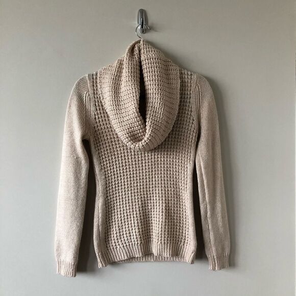 Angel Of The North Waffled Cowl Neck Sweater - Picture 2 of 10